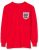 Score Draw Men’s England 1966 World Cup Final Away No6 LS, Red, X-Small