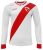Peru Jersey New Arza Soccer White for Men Long Sleeve 100% Polyester