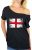 Awkward Styles England Flag Tshirt Off Shoulder England Shirt Her England Gifts