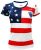 Women Fan USA Jersey Short Sleeve Athletic Fit