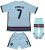 FPF 2021 Portugal #7 Cristiano Ronaldo Kids Football Soccer Jersey/Shorts/Socks Kit Youth Sizes