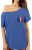 Vizor France Football Off Shoulder Shirt French Women’s Flowy Top France Tshirt