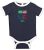 Cute Rascals Brazil/USA Flag Design Cotton Short Sleeve Crewneck Unisex Baby Soccer Bodysuit Sports Jersey – Navy, Newborn