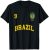 Brazil T-Shirt Number 9 (+ BACK) Brazilian Soccer Team Shirt